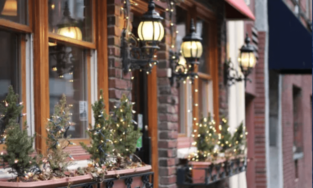 Tips for Being Away for the Holiday - christmas window front